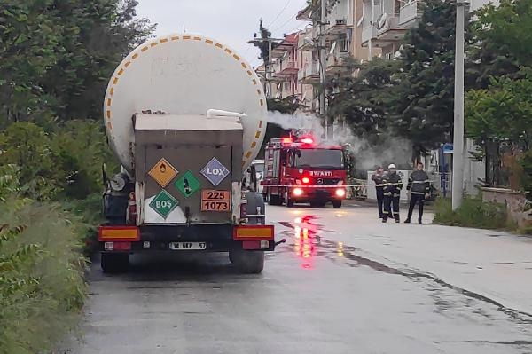 Tankerden sızan gaz korkuttu