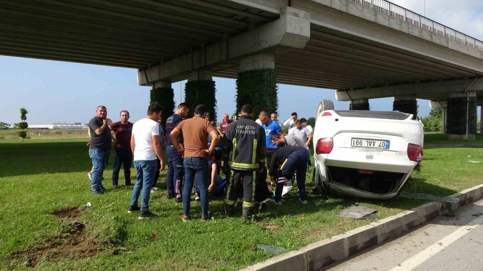 Antalya'da 7 kişinin yaralandığı kazada adeta can pazarı yaşandı