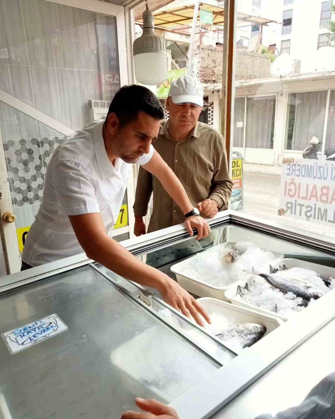 Serik'te balık satan iş yerleri denetlendi