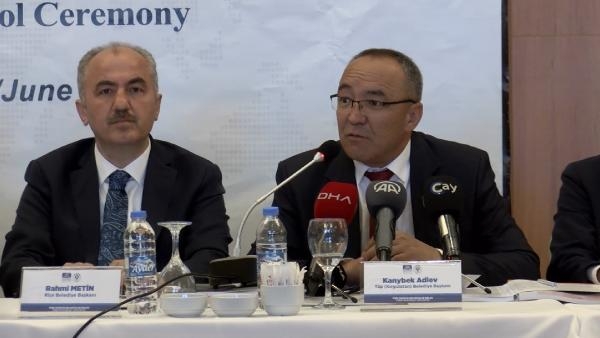 Türkiye ve Kırgızistan cumhurbaşkanlarının memleketleri arasında 'kardeş şehir' protokolü