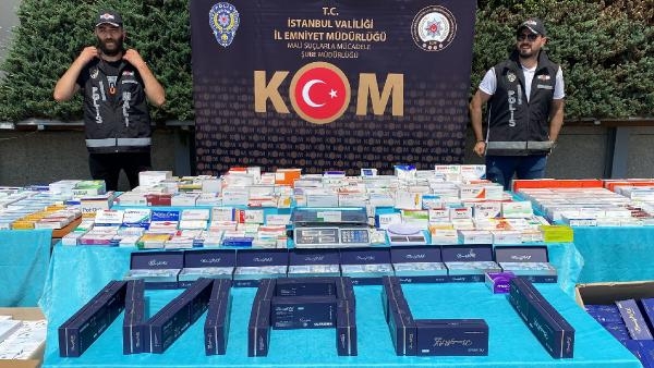 Sahte ilaç operasyonunda ele geçirilenler sergilendi