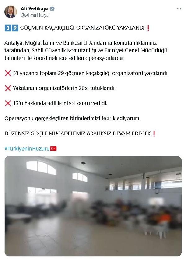 4 ilde göçmen kaçakçılığı operasyonu; 26 organizatör tutuklandı