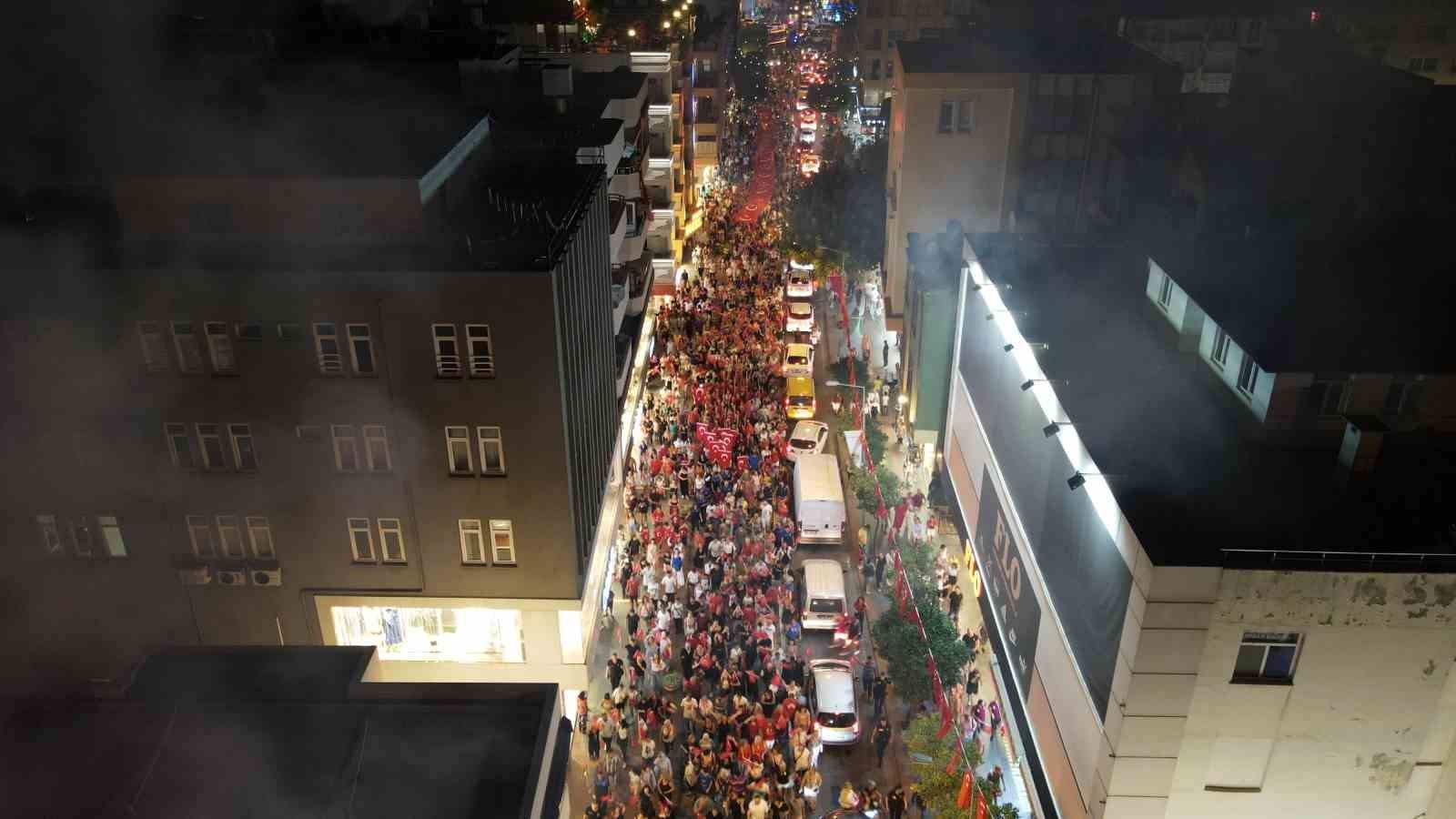 Alanya'da fener alaylı 30 Ağustos kutlaması