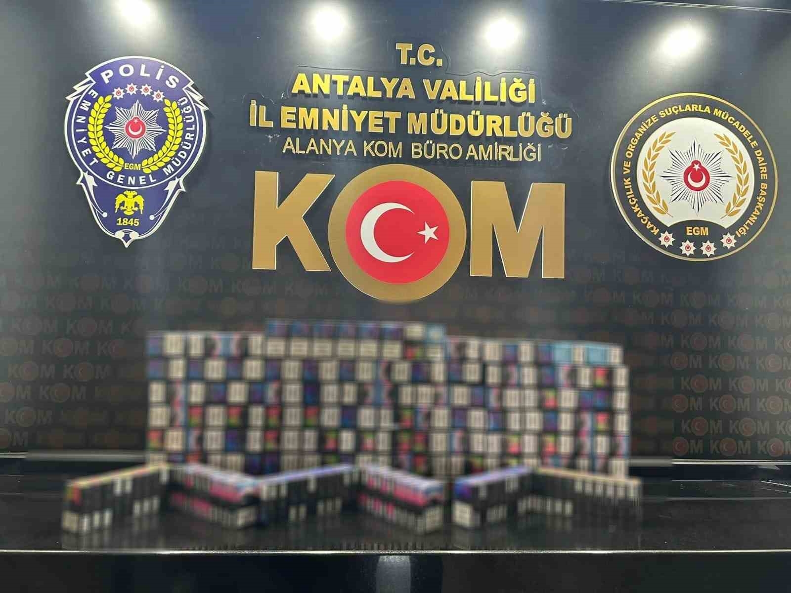 Antalya sahte alkol ve kaçak sigara operasyonu