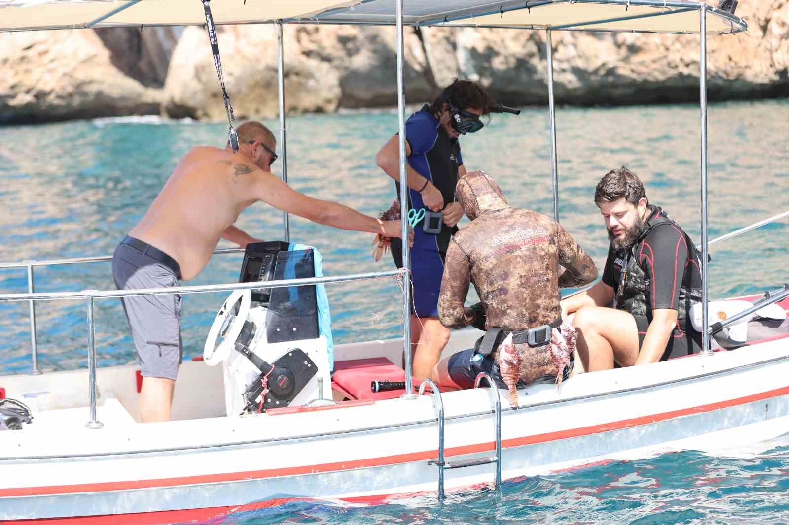 Antalya'da Aslan Balığı Avlama Yarışması düzenlendi
