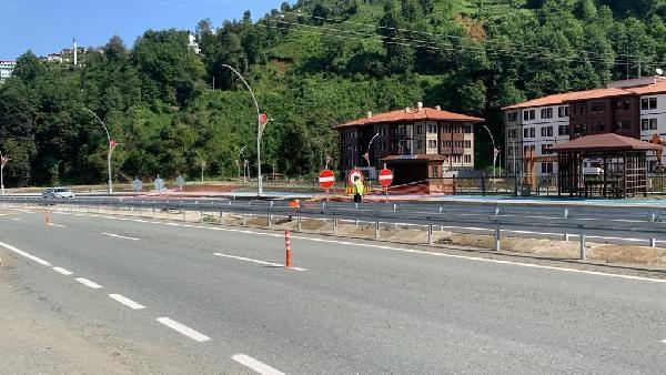 Heyelan sonrası hasar tespiti yapılıyor