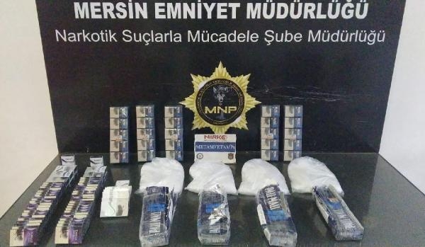 Mersin'de TIR'da uyuşturucu ele geçirildi; 2 gözaltı