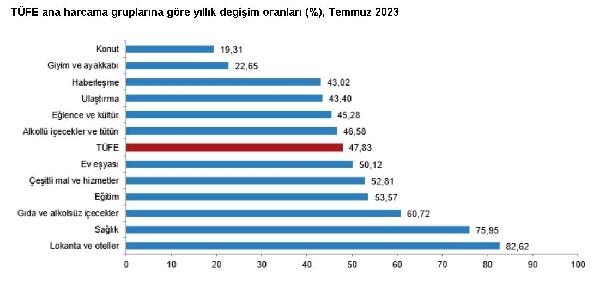 TÜİK, temmuz ayı enflasyon oranlarını açıkladı
