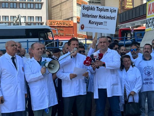 Veteriner hekimler, 1 günlüğüne iş bıraktı