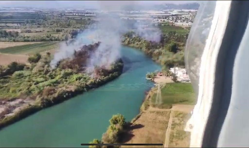Antalya'da kuş cennetinde çıkan yangın kontrol altına alındı