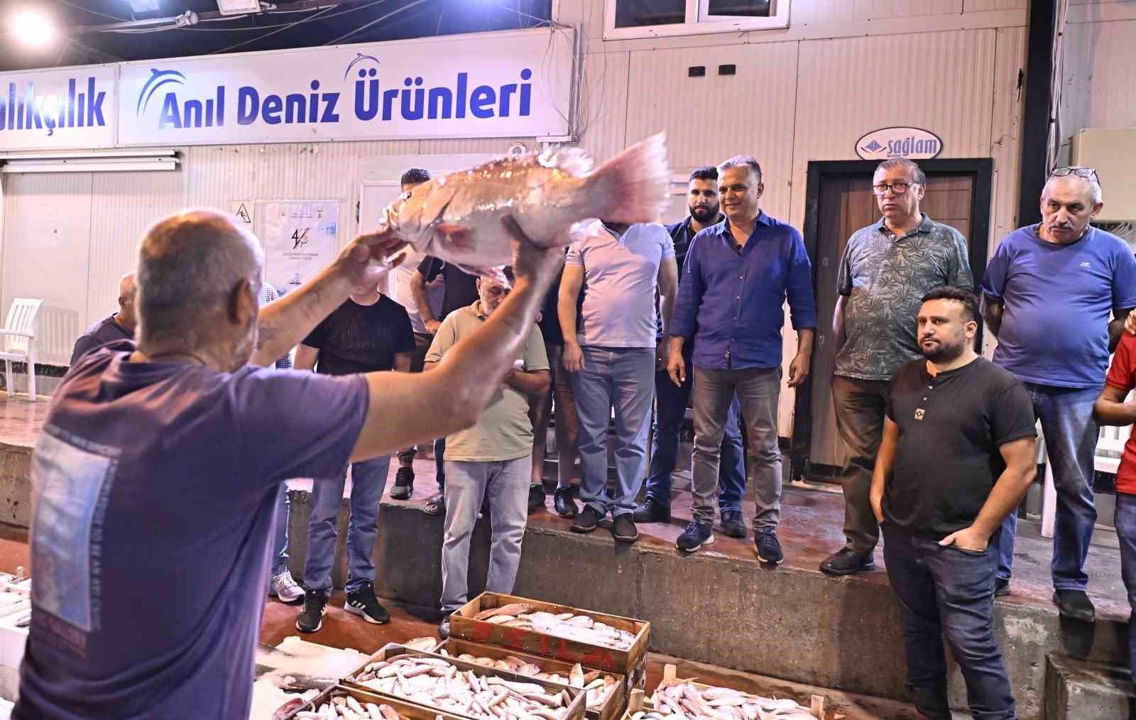 Antalya'da yasağın ardından balık mezadı başladı