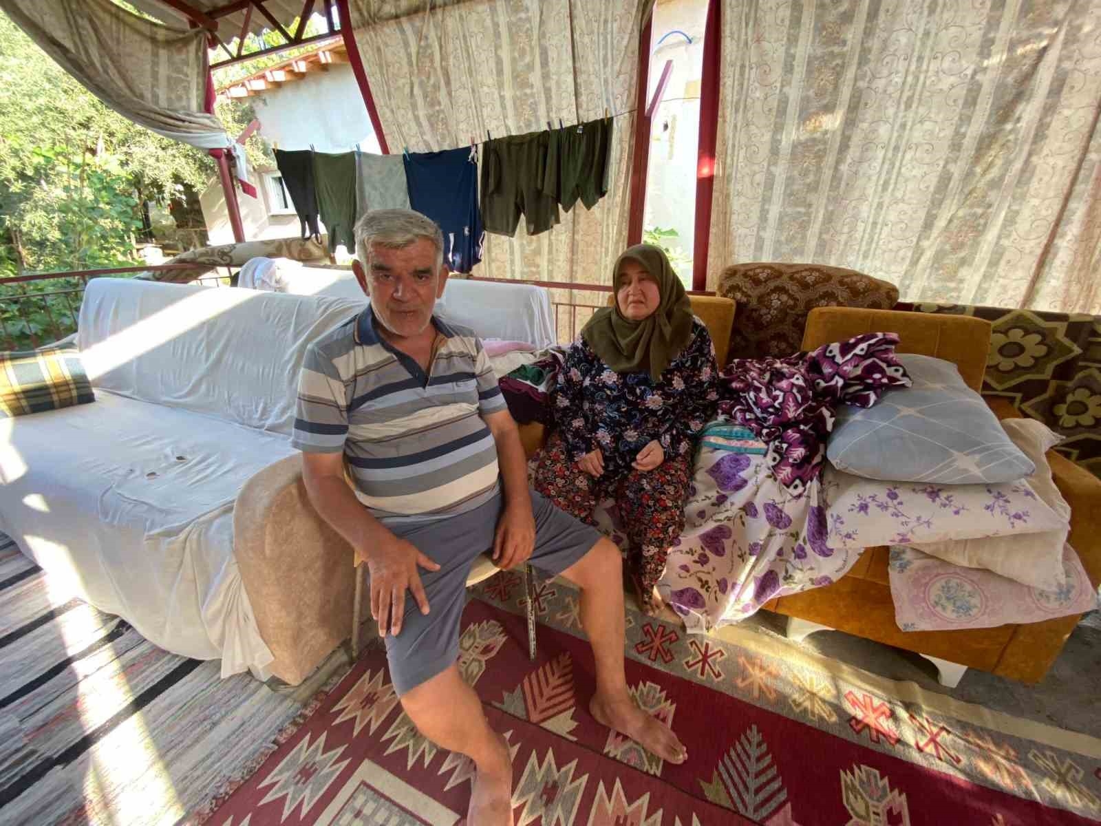 Evleri küle döndü, balkon yuvaları oldu