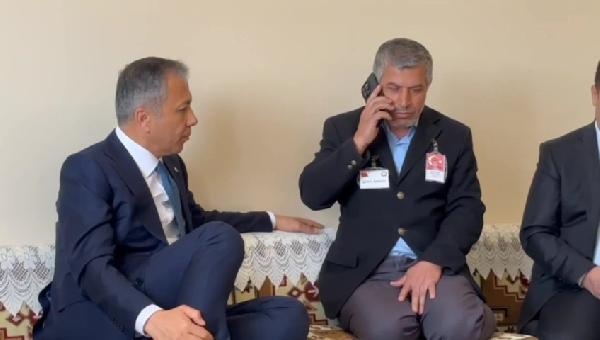 Cumhurbaşkanı Erdoğan, şehit polis memuru Ermiş'in babasıyla görüştü