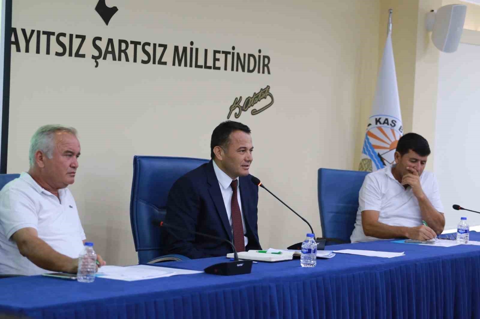 Kaş Belediyesi, ekim ayı meclis toplantısı yapıldı
