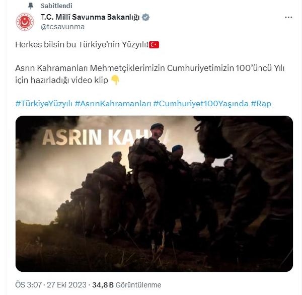 Mehmetçikten 'Cumhuriyet' klibi