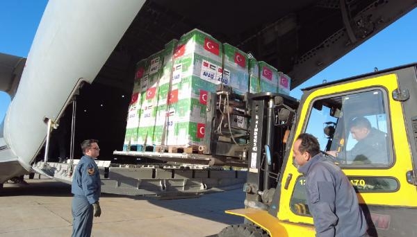 MSB: Gazze için hazırlanan yardımlar Mısır'a ulaştı