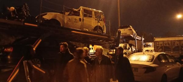 18 araçlı zincirleme kaza da yaralılar var