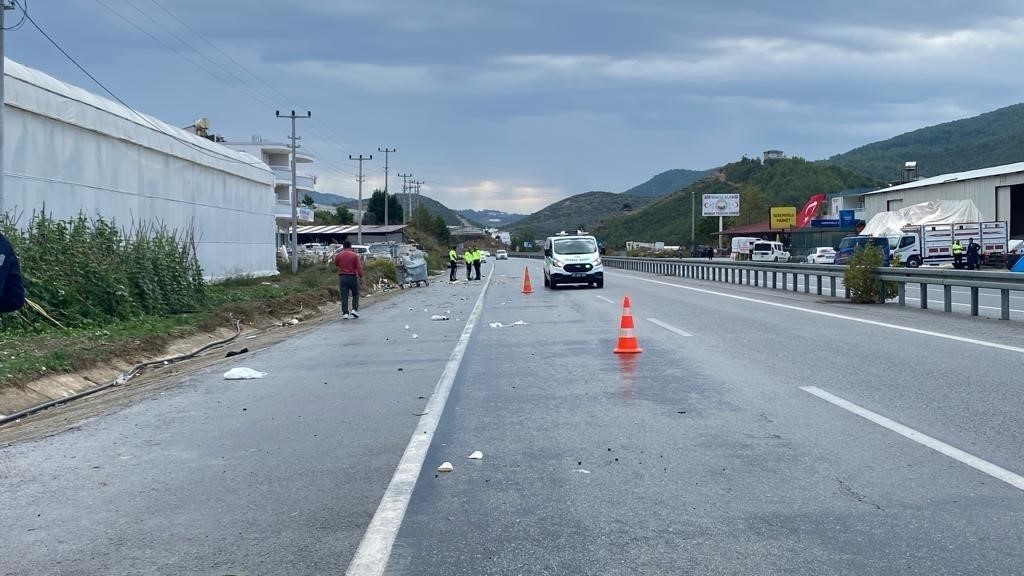 Alanya AEDAŞ Bölge Müdürü'nün hayatını kaybettiği kaza güvenlik kamerasında