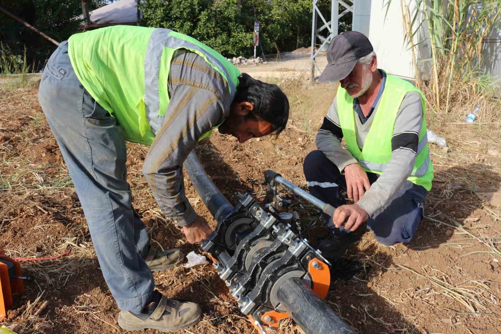 ASAT'dan Serik Yukarıkocayatak Mahallesi'ne yeni içme suyu hattı