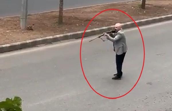 Av tüfeğiyle sokağa çıkıp tehditler savurdu, gözaltına alındı