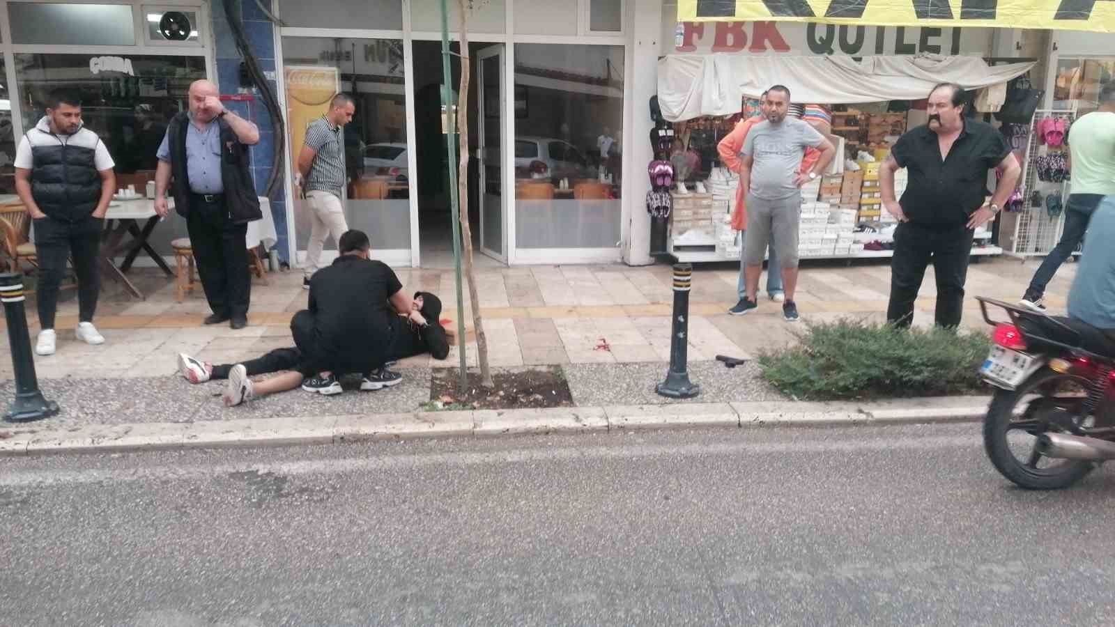 Belindeki silah yürürken ateş alınca yere yığıldı, o anlar kamerada
