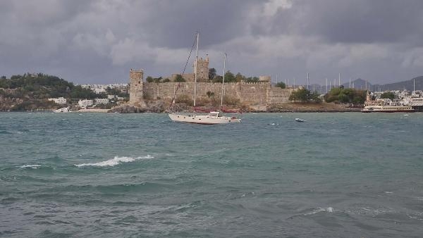 Bodrum'da fırtına ve sağanak