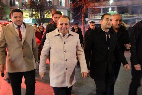 Tanju Özcan'a, Bolu'da coşkulu karşılama