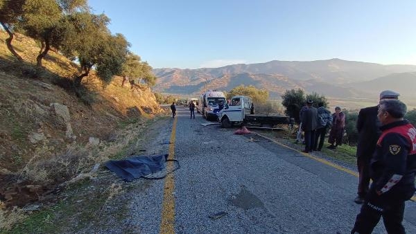 Kamyonet, 20 metreden yuvarlandı: 2 ölü