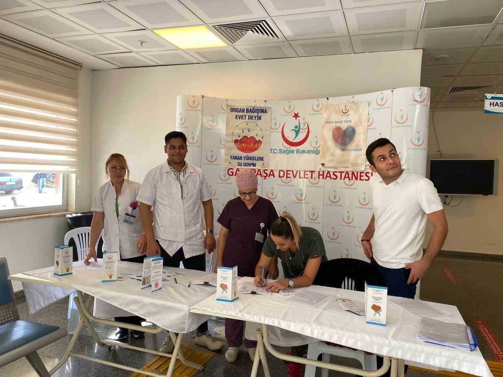 Organ bağışı için stant kuruldu