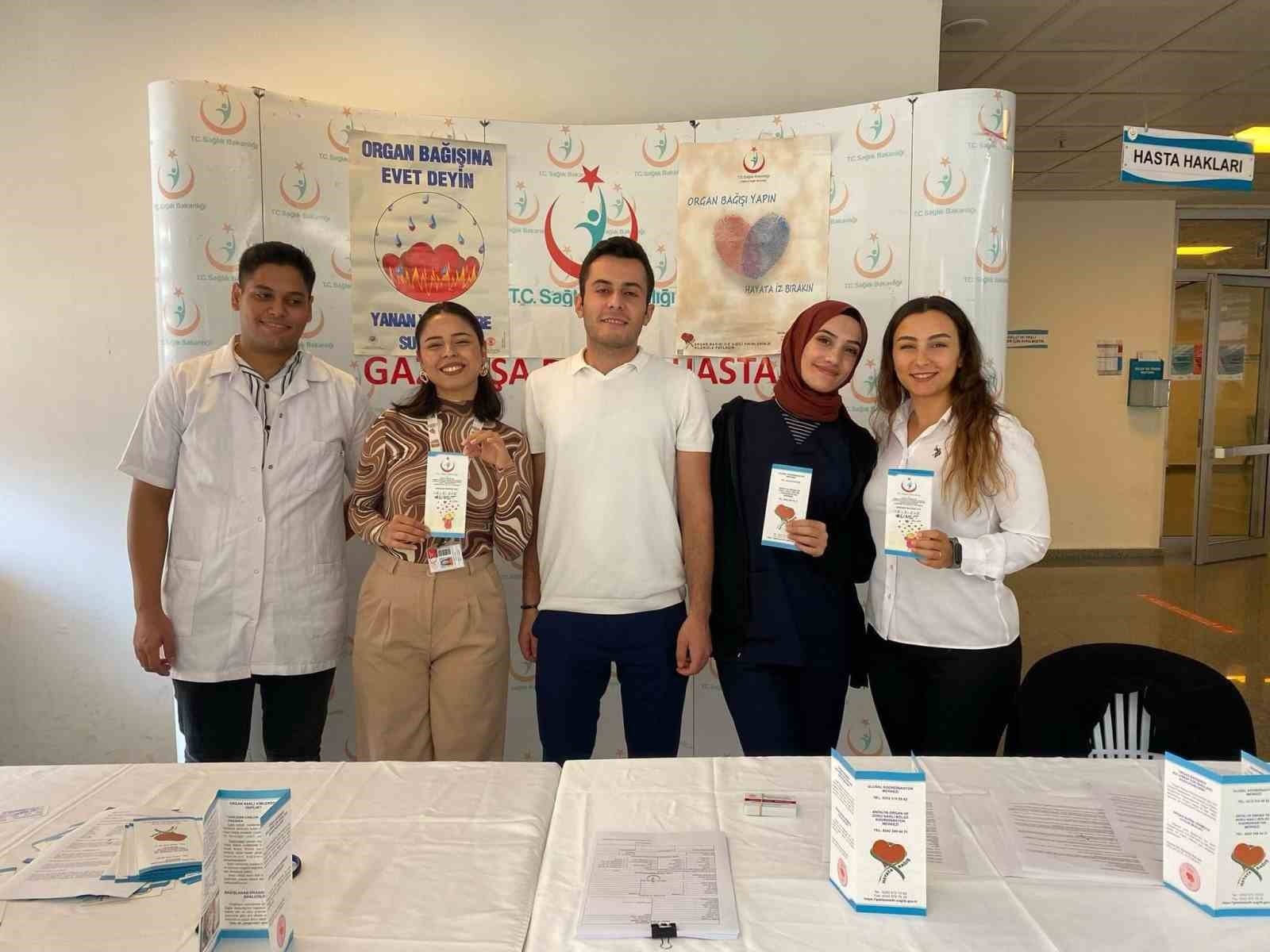 Organ bağışı için stant kuruldu