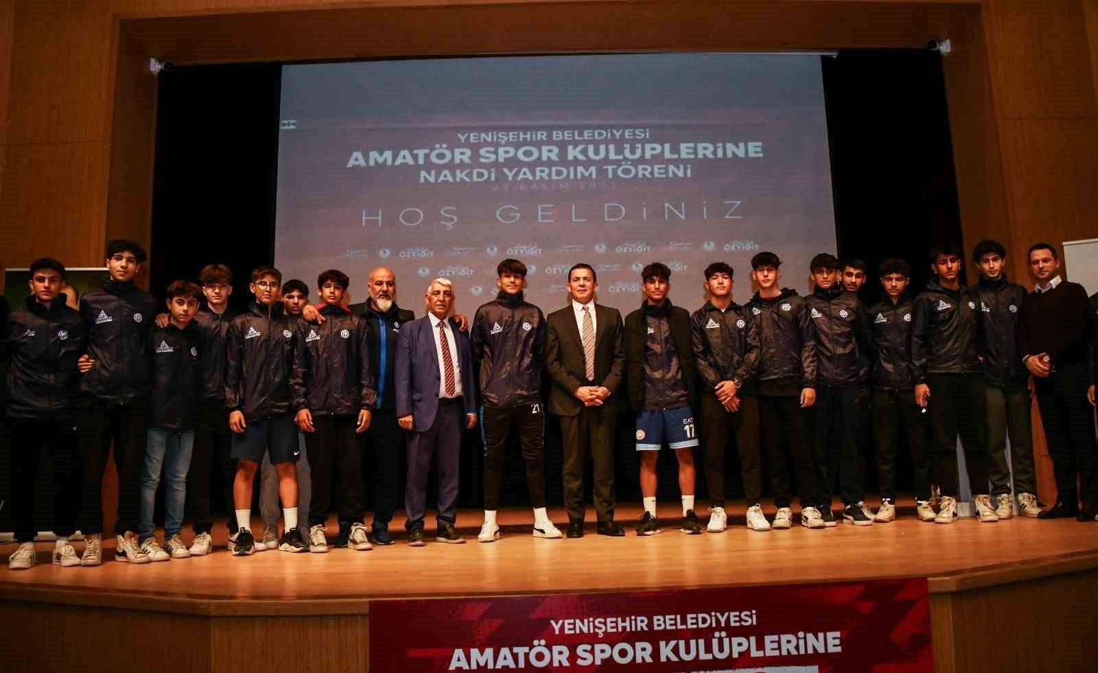 Yenişehir Belediyesinden 51 amatör spor kulübüne 650 bin TL destek
