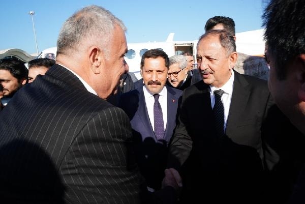 Bakanlar Özhaseki ile Ersoy, Hatay'da
