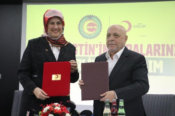 HAK-İŞ'ten Gazze'ye 5 milyon liralık bağış