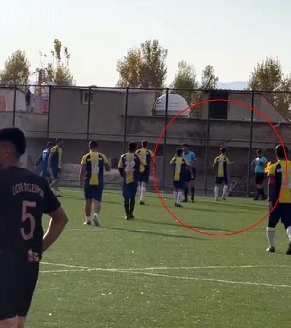 Hakemlere saldırdılar emniyet müdahale etti
