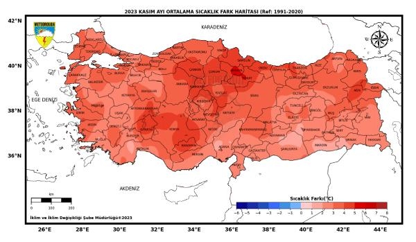 Kasımda, 67 merkezde ekstrem sıcaklık rekoru kırıldı