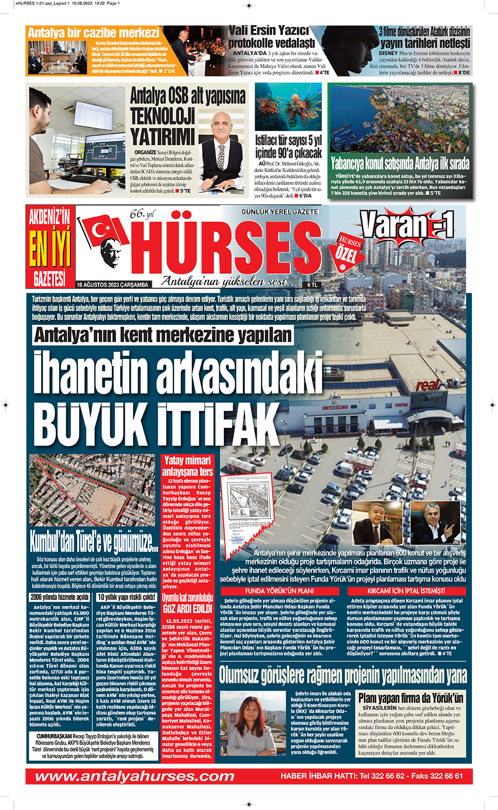 AGC'den Hürses'e ödül
