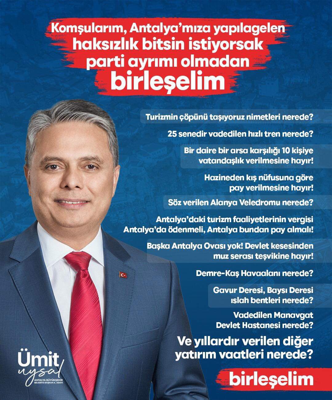 Ümit Uysal: Birleşelim