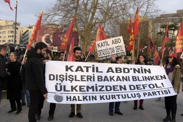 ABD Dışişleri Bakanı'na protesto