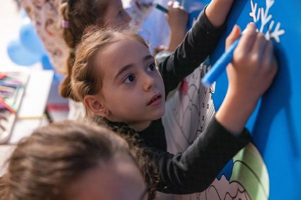 Akkuyu NGS sahasında çocuklar yeni yılı karşıladı