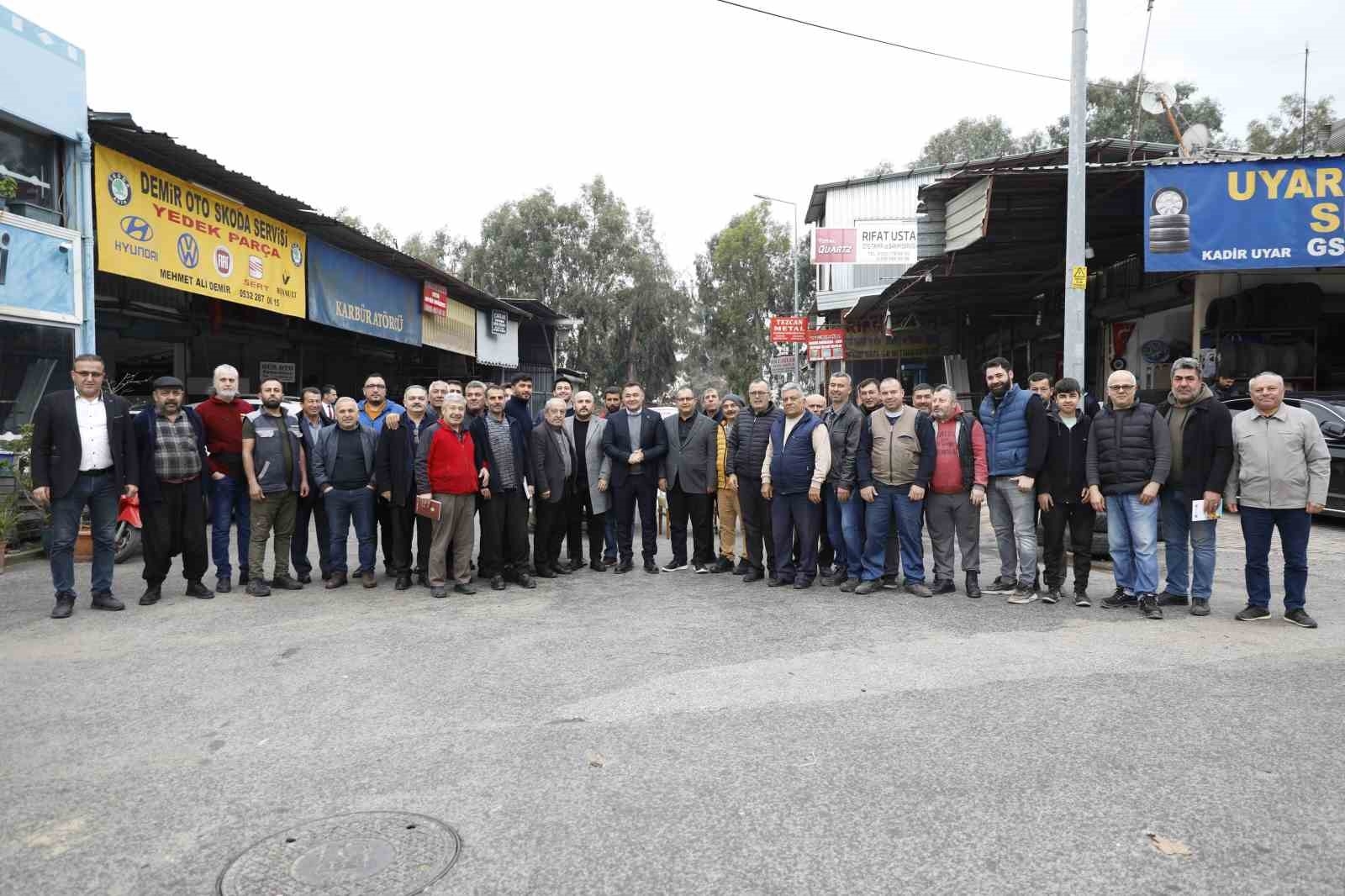 Başkan Yücel sanayi esnafına 10 yılda gerçekleştirilen çalışmalarını anlattı