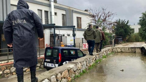 Bodrum'da sağanak; metrekareye 23 kilogram yağış düştü
