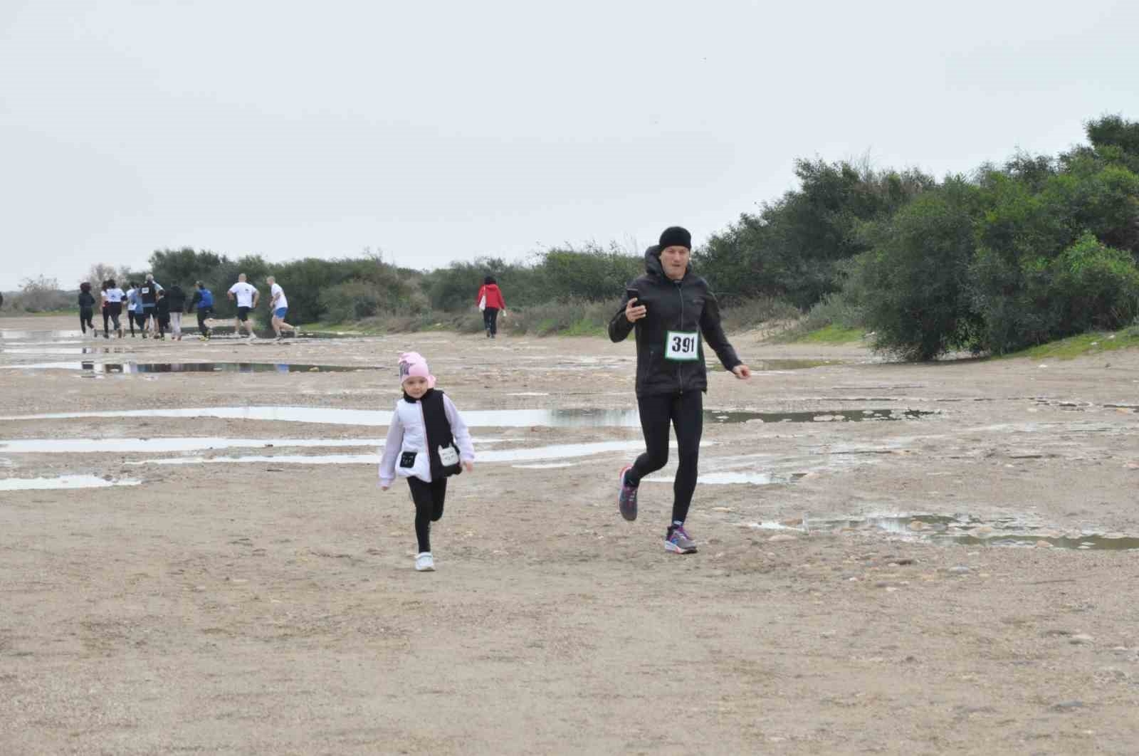 Göksu Deltası Kuş Cennetinde 5 ülkeden 500 sporcu koştu