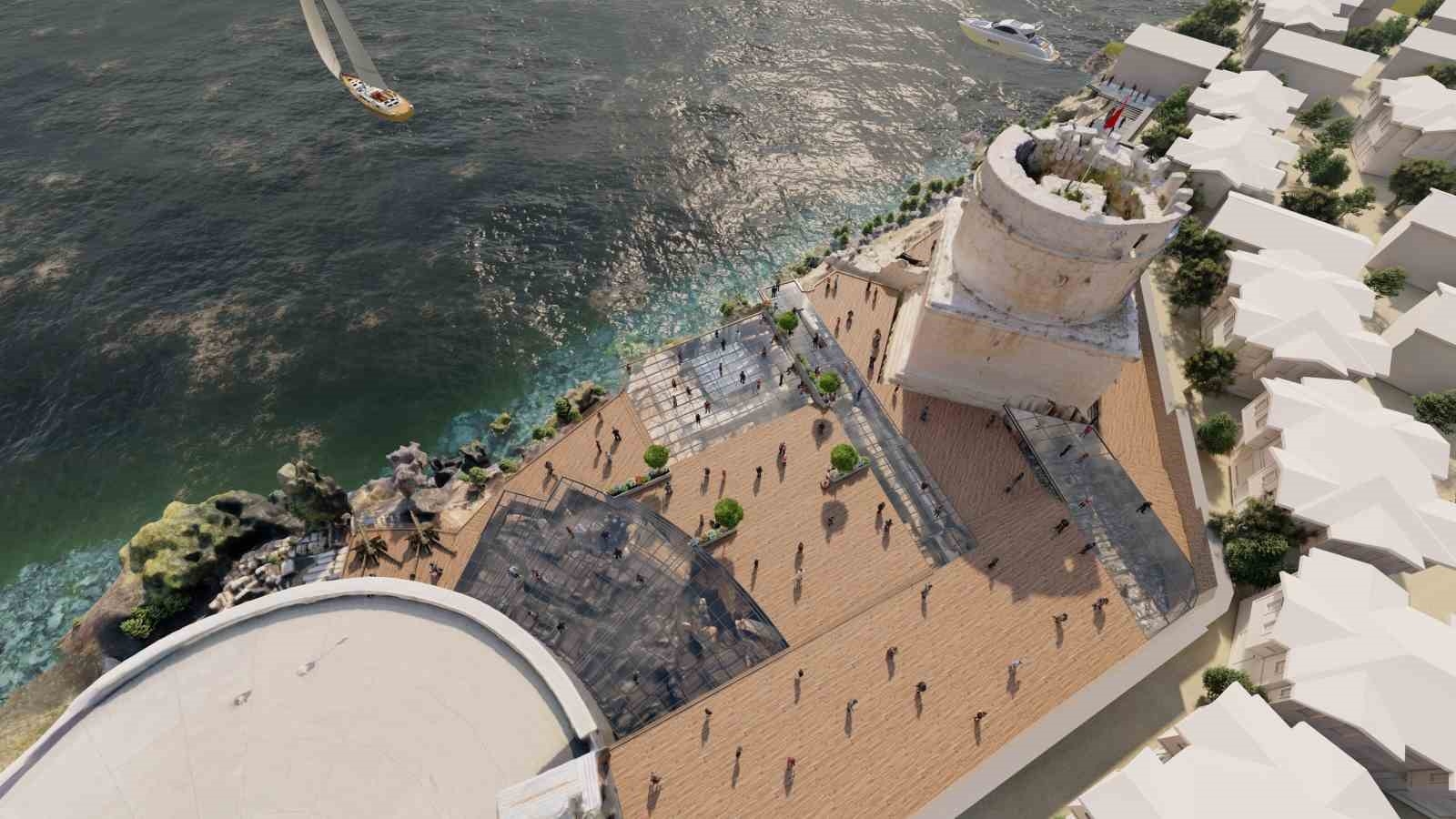 Hıdırlık Kulesi çevresine seyir terası projesi ilerliyor