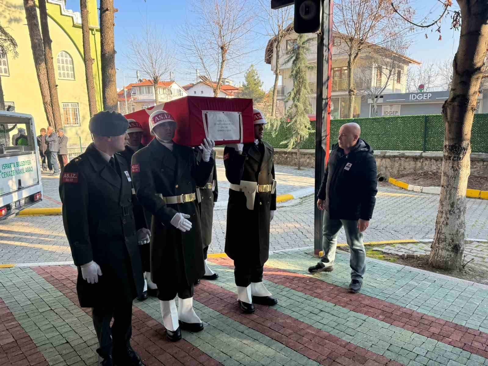 Kıbrıs gazisi Isparta'da son yolculuğuna uğurlandı