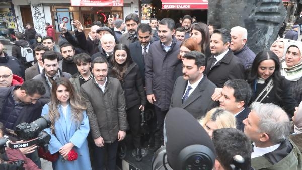 Kurum Beşiktaş'ta esnafı ziyareti etti; projelerini tanıtacağı günü açıkladı