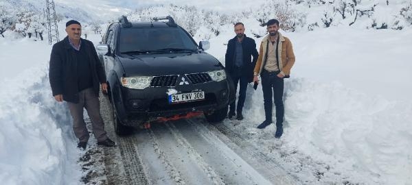 Muhammed bebek, kardan kapanan yolun açılması ile hastaneye götürüldü