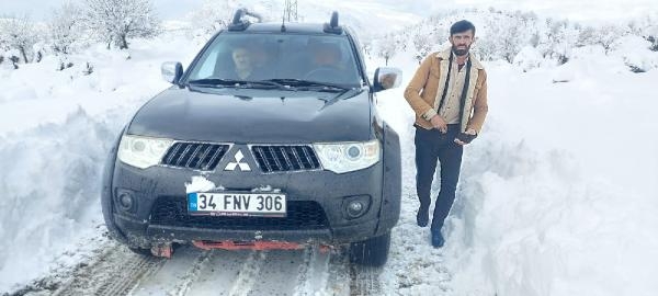 Muhammed bebek, kardan kapanan yolun açılması ile hastaneye götürüldü