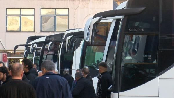 Otogarda yarıyıl tatili yoğunluğu 