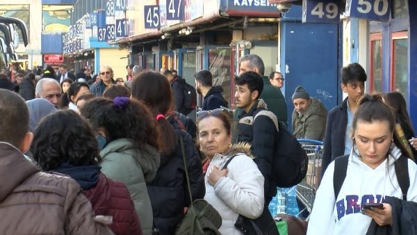 Otogarda yarıyıl tatili yoğunluğu 