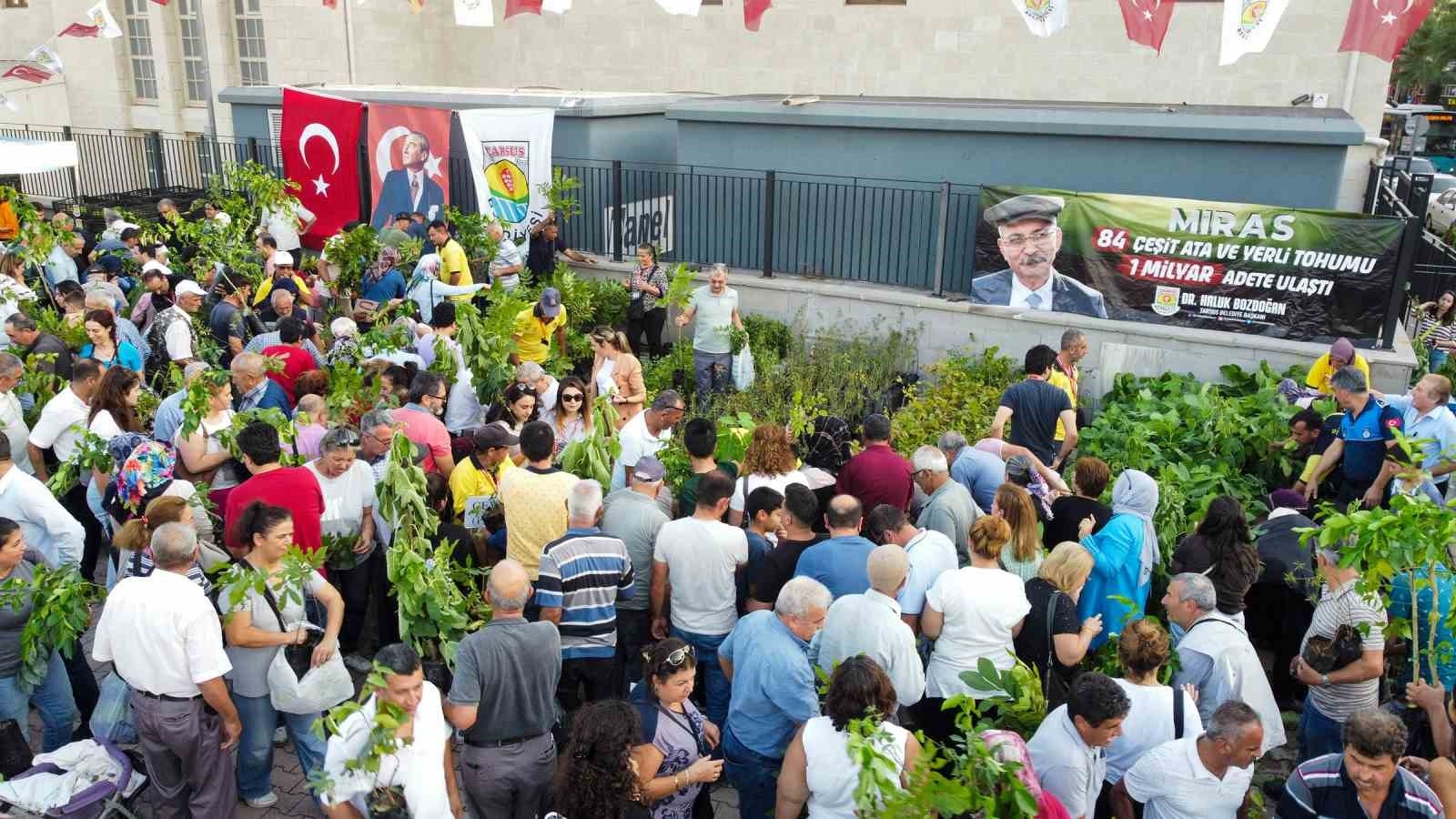 Tarsus Belediyesi 5 yılda 7 milyon fide 500 bin fidan dağıttı